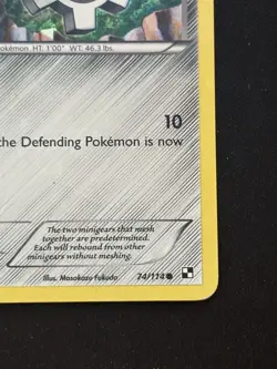 Klink Cracked Ice Holo 74/114 Black and White Pokemon Card LP - Image 5