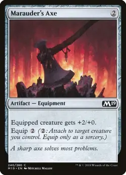 Marauder's Axe 240 M19 MTG Colorless Equipment Artifact Common 2018 EN - Image 1