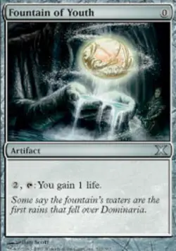 MTG Fountain of Youth - Foil, Light Play, English Tenth Edition - Image 1