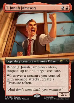 MTG J. Jonah Jameson - Foil - Extended Art, Light Play, English Promo: Unique & - Image 1