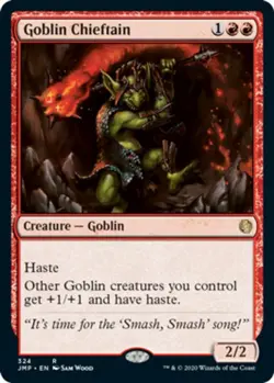 MTG Goblin Chieftain, NM-Mint, English Jumpstart - Image 1