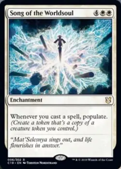 MTG Song of the Worldsoul, Light Play, English Commander 2019 - Image 1
