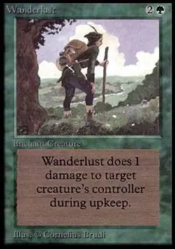 MTG English Wanderlust Heavy Play Normal Alpha - Image 1