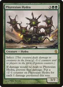 Phyrexian Hydra NM/M Mirrodin Besieged Green Creature Mtg Magic English Regular - Image 1
