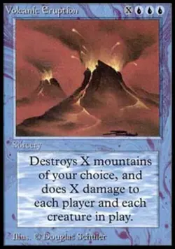 MTG English Volcanic Eruption Medium Play Normal Alpha - Image 1