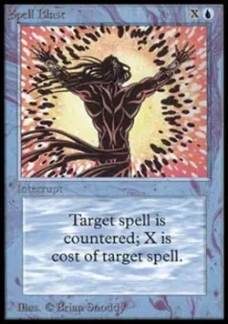 MTG English Spell Blast Medium Play Normal Alpha - Image 1