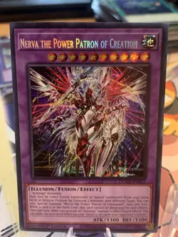 Yugioh! 1x Nerva the Power Patron of Creation DUAD-EN033 Secret Rare 1st Ed NM - Image 1