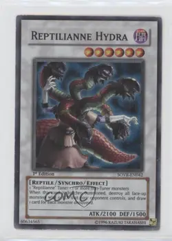 SR - Reptilianne Hydra 1st Ed. YuGiOh Stardust Overdrive #SOVR-EN042 2009 - Image 1