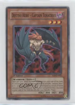 Destiny Hero - Captain Tenacious 1st Ed. YuGiOh Enemy of Justice #EOJ-EN002 2006 - Image 1