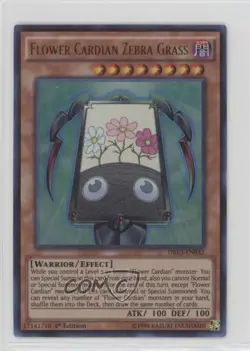 Flower Cardian Zebra Grass 1st Ed. YuGiOh Dragons of Legend Unleashed - Image 1