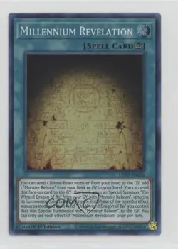 Millennium Revelation (SR) 1st Ed. YuGiOh Legendary Duelists: Rage of RA - Image 1
