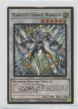 Stardust Charge Warrior 1st Ed. YuGiOh Gold Series: Maximum Gold #MAGO-EN029 - Image 1