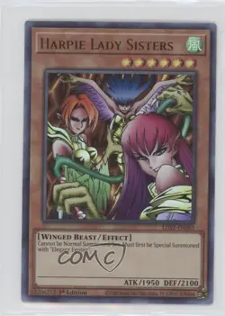 Harpie Lady Sisters Ultra Rare 1st Ed. YuGiOh Legendary Duelists: Season 2 - Image 1