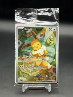 Pokemon TCG: Eevee SVP en 173 Prismatic Evolutions ETB Sealed Promo Card WC - Image 1