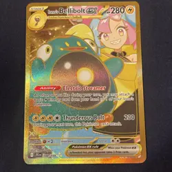 Pokemon TCG Ionos Bellibolt ex 188/159 Journey Together Gold Hyper Rare Card NM - Image 1