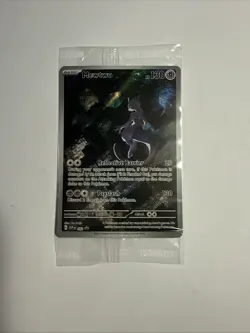 MEWTWO SVP 052 Scarlet Violet 151 Promo Illustration Rare Pokemon Card SEALED - Image 1