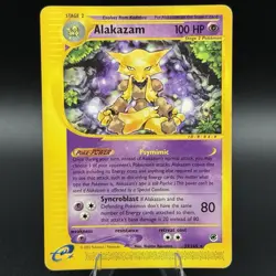 ALAKAZAM - 33/165 Expedition Set 2002 - Regular Rare LP - Pokemon TCG Card - Image 1