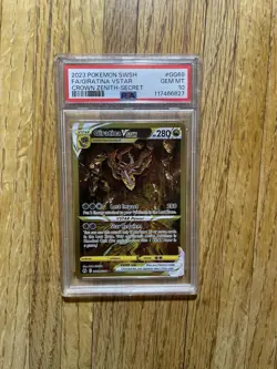 PSA 10 Pokemon Giratina VSTAR Crown Zenith: Galarian Gallery Holo Card GG69/GG70 - Image 1