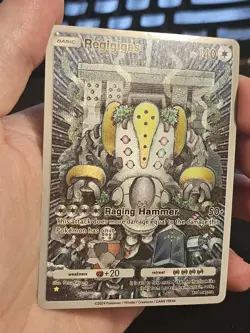 Regigigas 179/155 Pokemon TCG Pocket Space-Time Smackdown Textured Fanart Card - Image 2