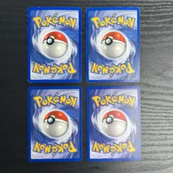 Vintage Pokemon TCG Black Star Promo 4 Cards - Meowth Articuno Entei Comp Error - Image 2