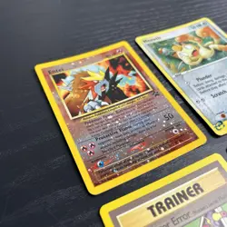 Vintage Pokemon TCG Black Star Promo 4 Cards - Meowth Articuno Entei Comp Error - Image 4