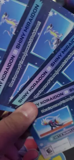 Pokemon Scarlet & Violet Shiny Koraidon/Miraidon GameStop CODE CARD - Nintendo - Image 2