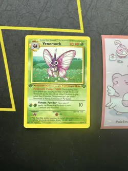 Pokemon Card Venomoth 29/64 Jungle Set 1ST EDITION RARE 216💎NM💎 - Image 1