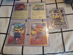 Pokemon TCG Mario And Luigi Pikachu Novelty Metal Cards. Also Include Ninja Pika - Image 3