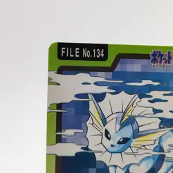 Pokemon Cards Bandai Carddass Vaporeon File No.134 1997 VG Japanese g95 - Image 2