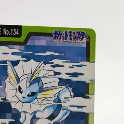 Pokemon Cards Bandai Carddass Vaporeon File No.134 1997 VG Japanese g95 - Image 3