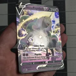 Galarian Rapidash V Miscut OC Weird Corners Error Promo Pokemon Card Swsh111 - Image 2