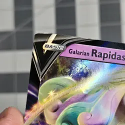 Galarian Rapidash V Miscut OC Weird Corners Error Promo Pokemon Card Swsh111 - Image 3
