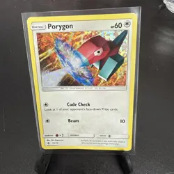 Pokemon TCG PORYGON Card McDonald's Promo 2018 Holo 12/12 LP+ - Image 1
