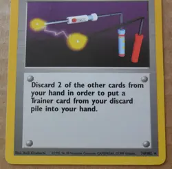 Item Finder 74/102 Rare Non-Holo Base Set Pokemon Trainer Card LP/MP - Image 3