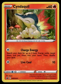 Cyndaquil Holo SWSH221 SWSH: Sword & Shield Promo Cards Pokemon - Image 1