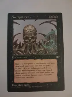 Necropotence MP/HP MTG Ice Age Magic the Gathering - Image 1