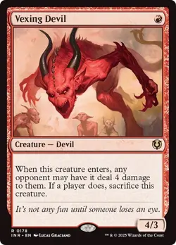FOIL VEXING DEVIL mtg NM Innistrad Remastered 1 Rare - Image 1