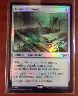 FOIL Prerelease DISSECTION TOOLS mtg NM Duskmourn Rare PROMO - Image 1