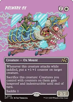 FOIL Borderless BULWARK OX mtg NM Aetherdrift 1 Rare - Image 1