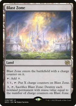 FOIL BLAST ZONE ~mtg NM-M The Brothers War 1 Rare - Image 1