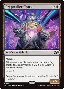 FOIL CRYPTCALLER CHARIOT mtg NM Aetherdrift 1 Rare - Image 1