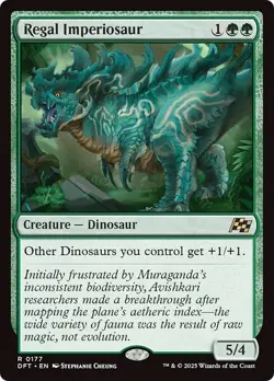 FOIL REGAL IMPERIOSAUR mtg NM Aetherdrift 1 Rare - Image 1