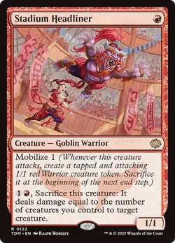 FOIL STADIUM HEADLINER mtg NM Tarkir Dragonstorm 1 Rare - Image 1