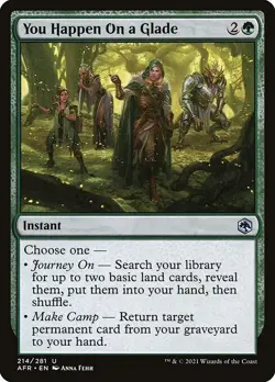 FOIL YOU HAPPEN ON A GLADE mtg NM Adventures in The Forgotten Realms 1 Unc - Image 1