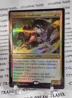FOIL Prerelease SWIFTBLADE VINDICATOR mtg NM Creature 1 Rare - Image 1