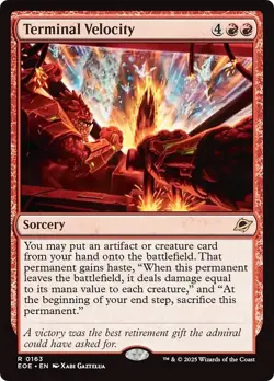 FOIL TERMINAL VELOCITY mtg NM Edge of Eternities 1 Rare - Image 1