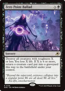 FOIL ZERO POINT BALLAD mtg NM Edge of Eternities 1 Rare - Image 1