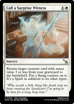 FOIL CALL A SURPRISE WITNESS x4 mtg NM Murders at Karlov Manor 4 Unc - Image 1