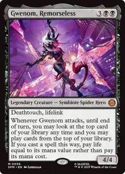FOIL GWENOM, REMORSELESS mtg NM Marvel's Spider-Man 1 Mythic - Image 1