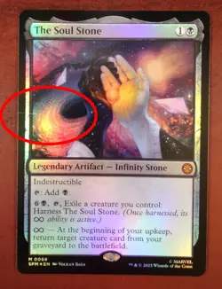 FOIL THE SOUL STONE mtg SCRATCH Marvel's Spider-Man 1 Mythic UNPLAYED - Image 1